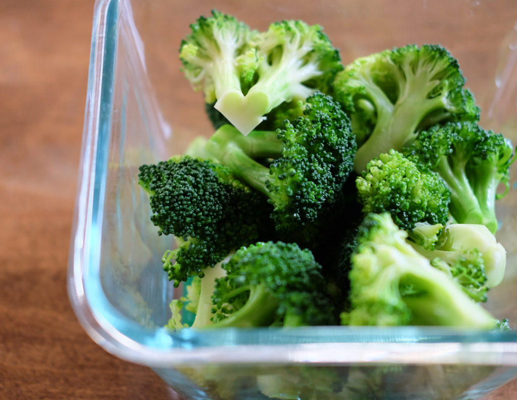 ブロッコリーの塩ゆで