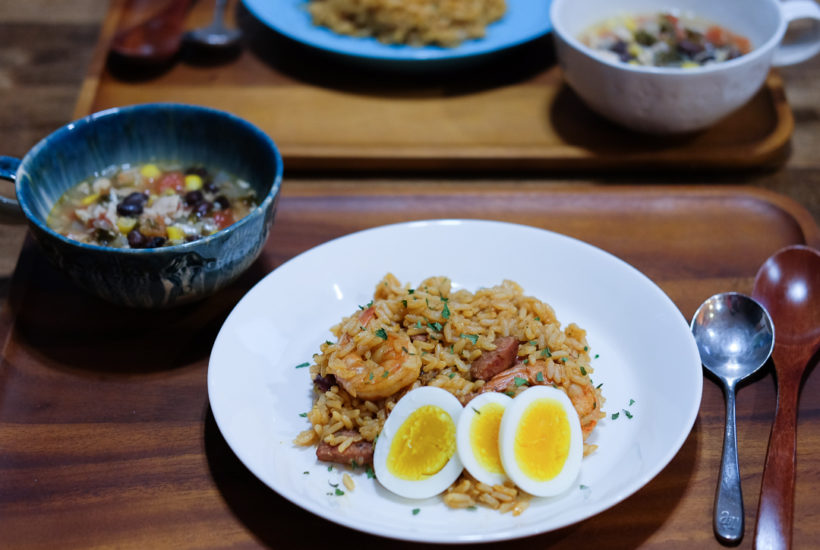 ジャンバラヤの献立