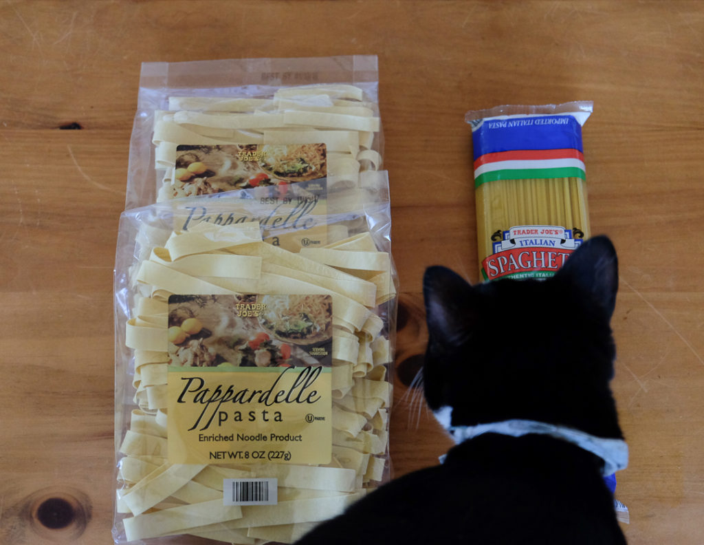 パッパデッレとスパゲティ