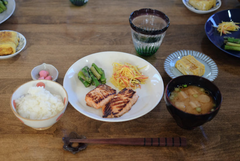鮭の粕漬けの献立