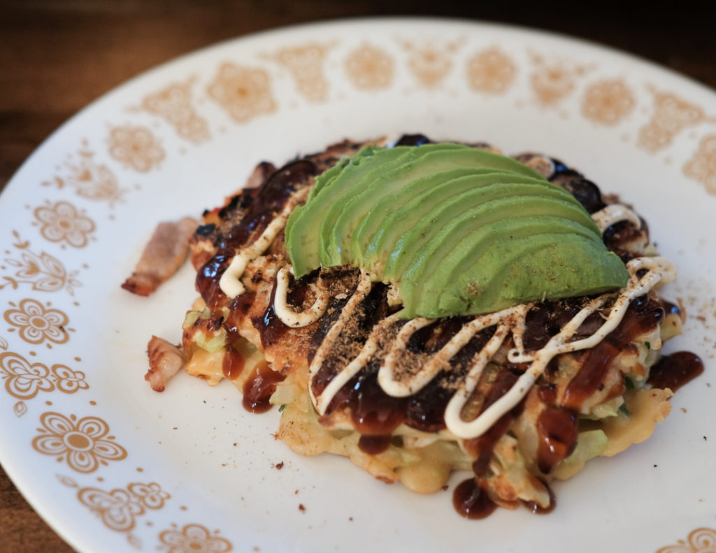 豚キムチーズお好み焼き