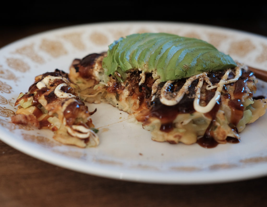 中にはキムチとチーズがたっぷり