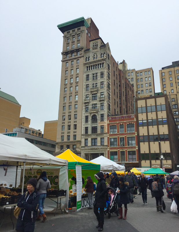 ユニオンスクエアのファーマーズマーケット