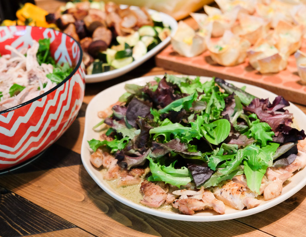 鶏のバジルソース