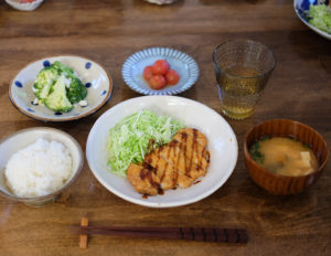 とんかつの献立