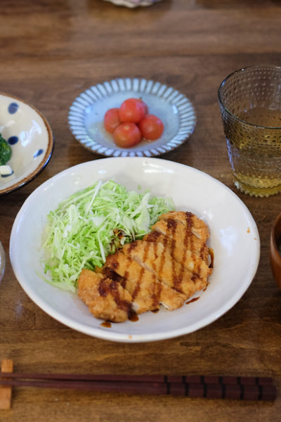 とんかつの献立