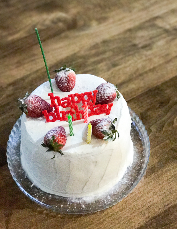手作りバースデーケーキ