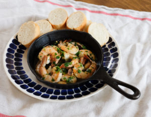 海老のアヒージョ