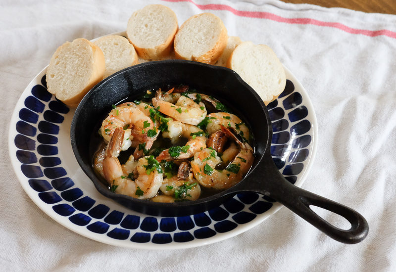 海老のアヒージョ