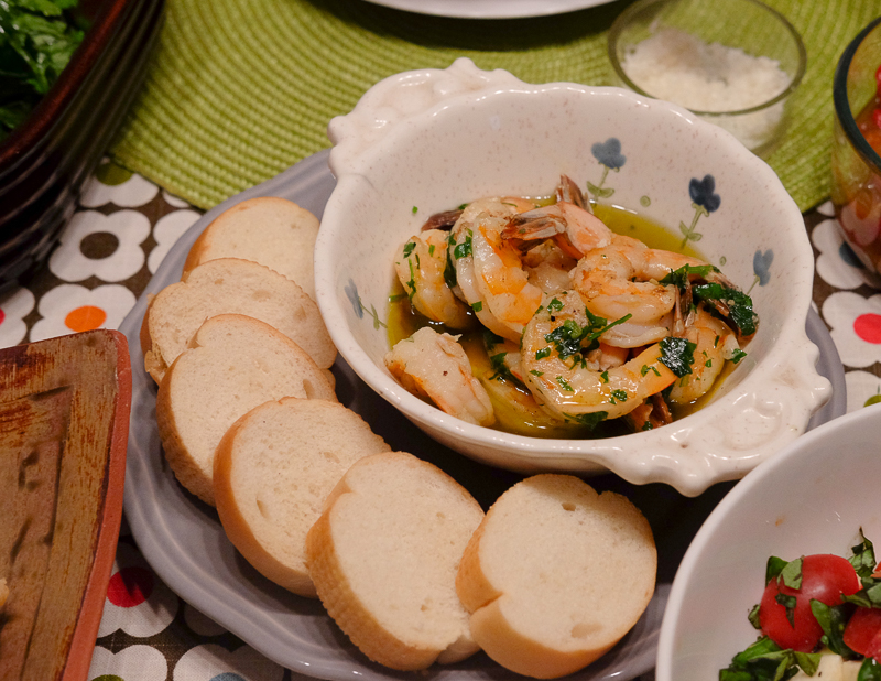 海老のアヒージョ