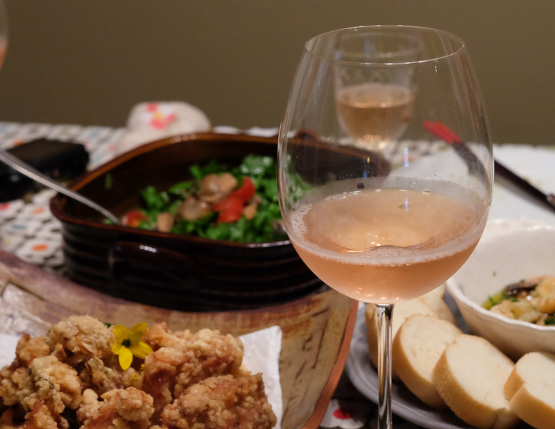 うっすらと色づくロゼ