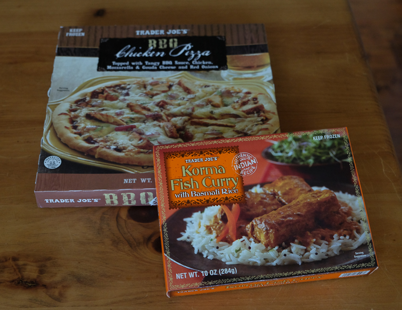 BBQチキンピザ＆フィッシュコルマカレー