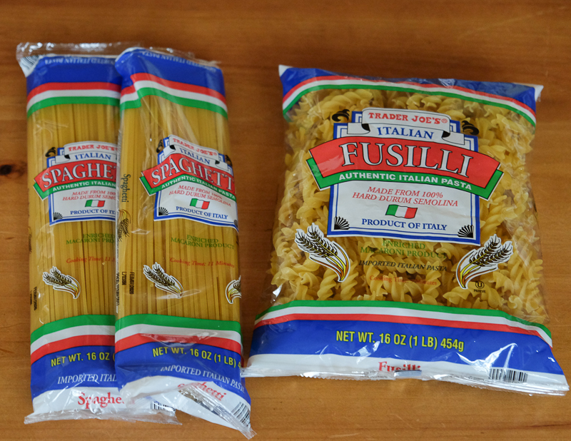 イタリア産のパスタ