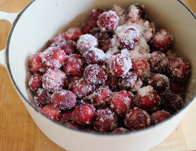 砂糖をまぶして