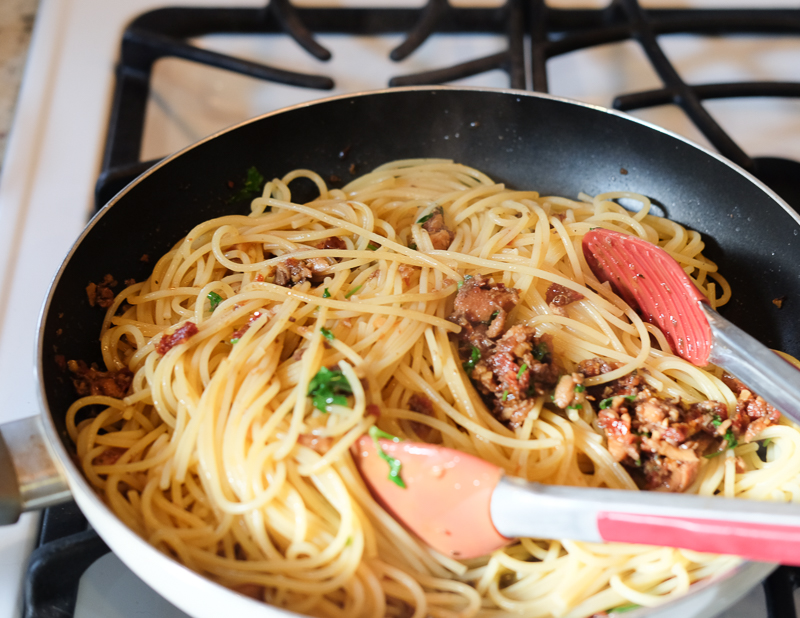 スープを吸わせつつよく混ぜる