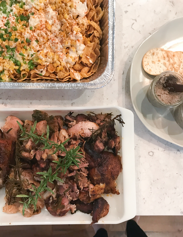 カニータスとコーンとマッシュルームパテ