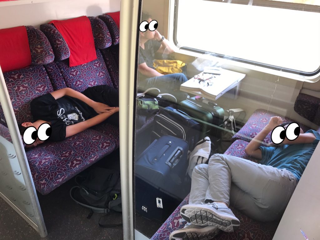 モロッコの鉄道の一等席