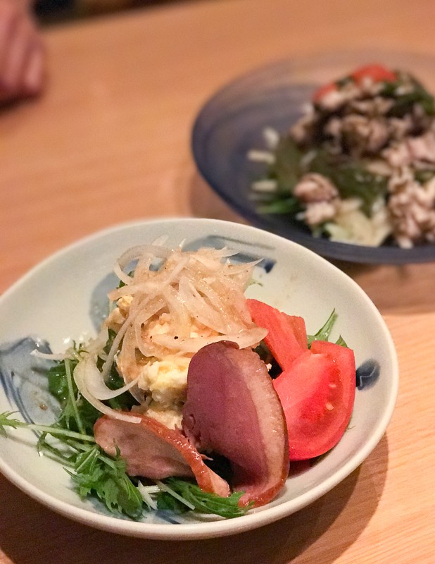 鴨が乗ったポテトサラダ