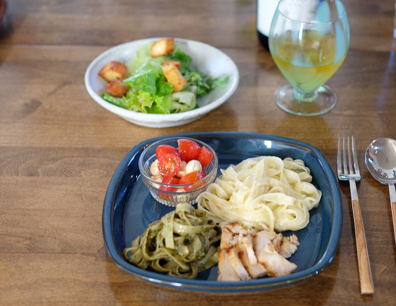 手作りシーザーサラダ、最高♪