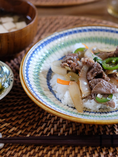 牛肉とあまり野菜の炒めもの