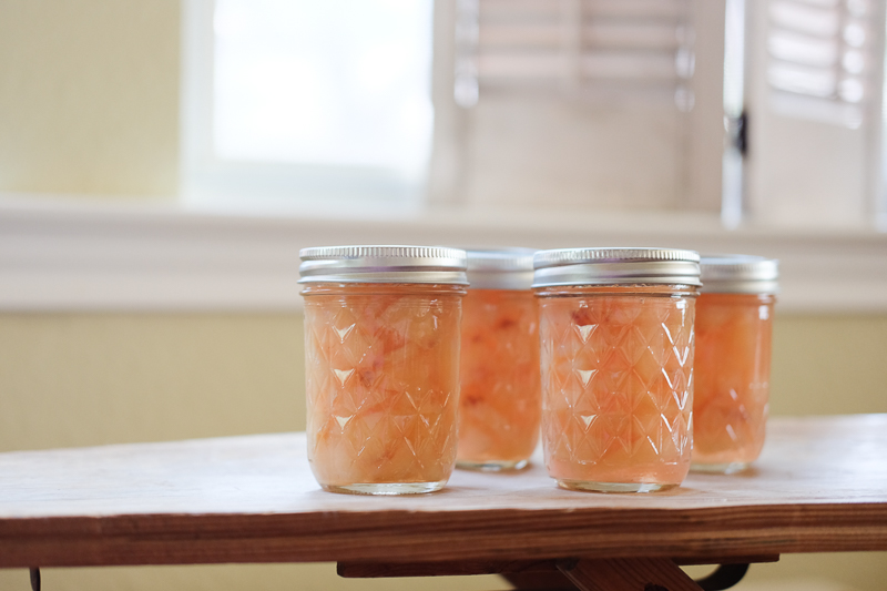 キルト柄のメイソンジャーにつめて