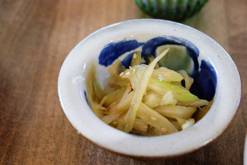 セロリのきんぴら