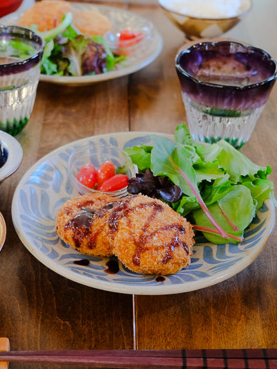ポテトコロッケの献立