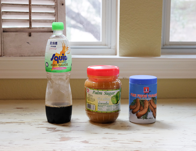 パッタイソースの材料