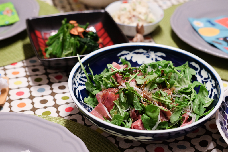 生ハム入りサラダ