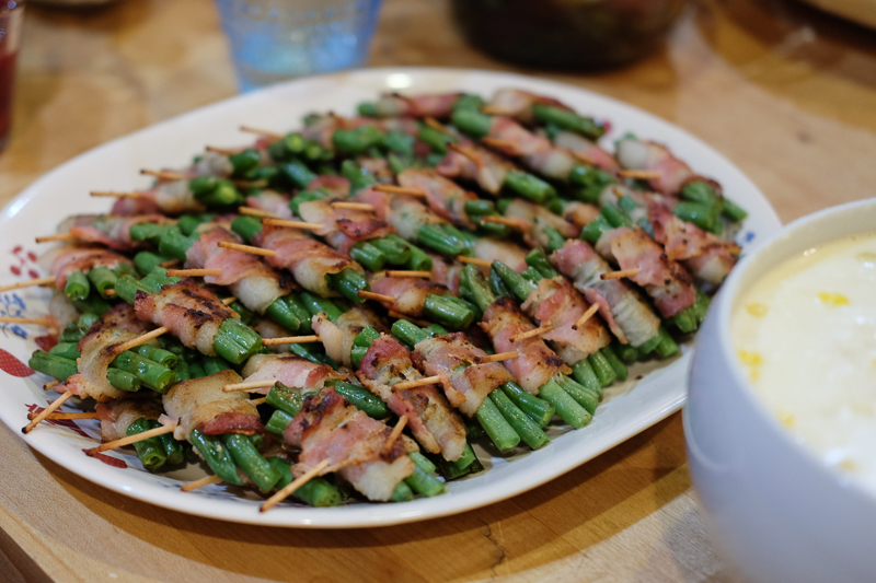 いんげんのベーコン巻き