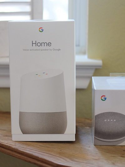 グーグルホーム二つ買った♪