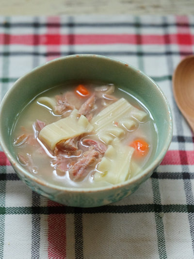 残ったラザニアヌードルで