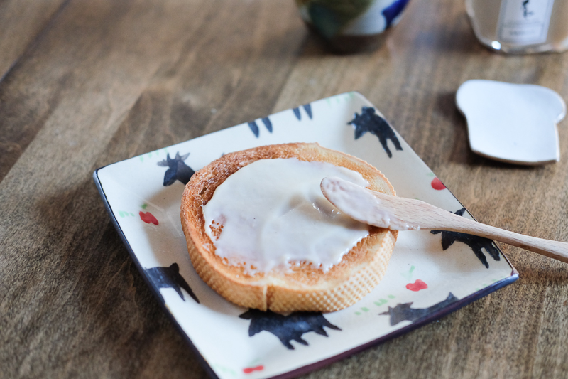 手作りパンに塗って