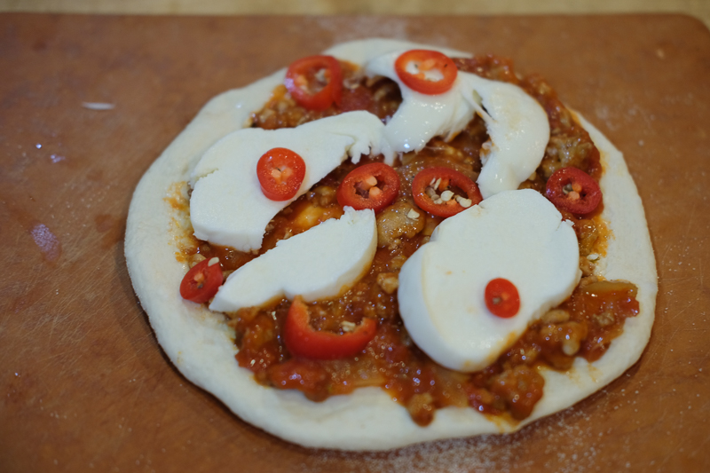 これからオーブンにいれます