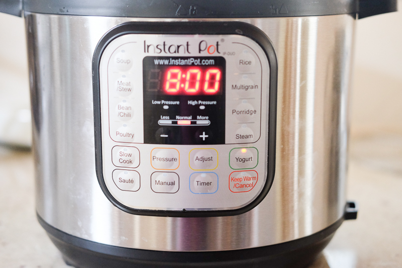 ヨーグルトモード。8時間にセット