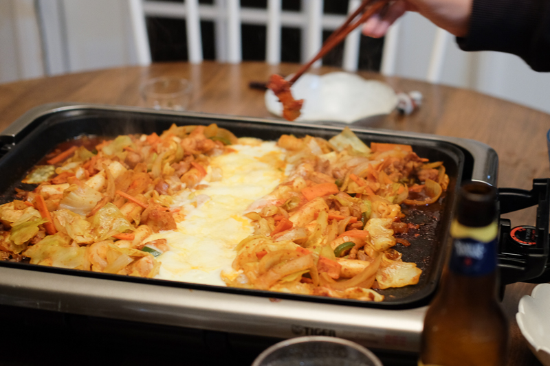 チーズにからめていただきます