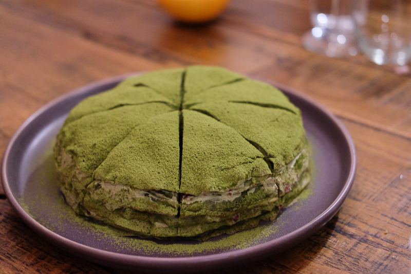 抹茶ミルクレープ