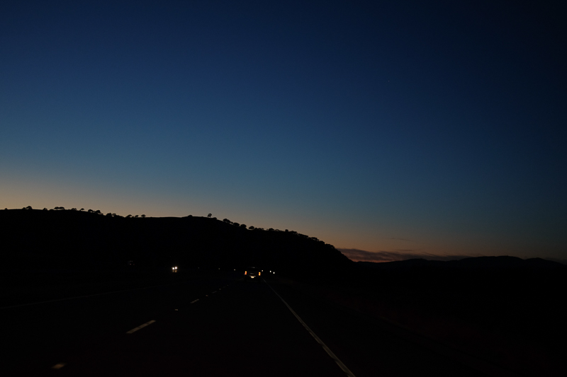 カリフォルニアの夕暮れ