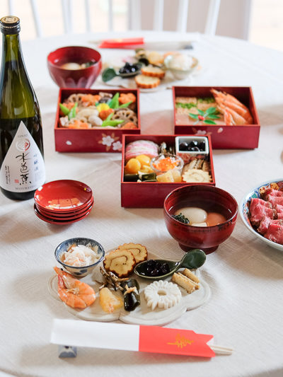 元旦のテーブル