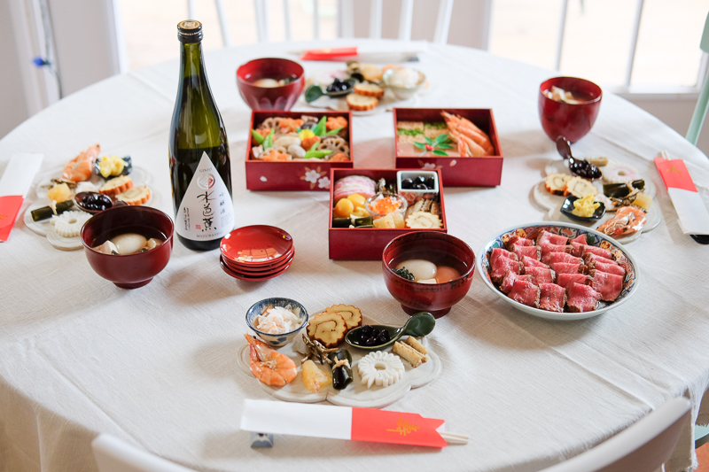 元旦のテーブル