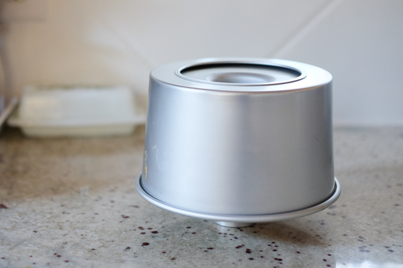 逆さにして冷やします