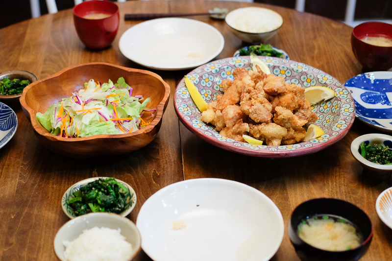 山盛りから揚げディナー