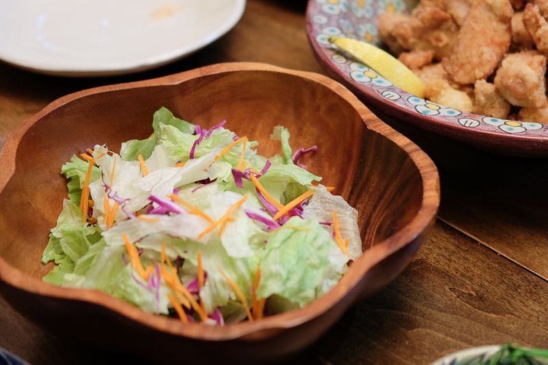 レタスのシンプルサラダ