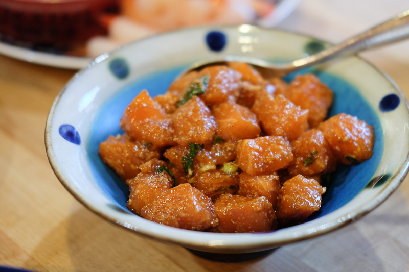 サーモンの韓国風漬け