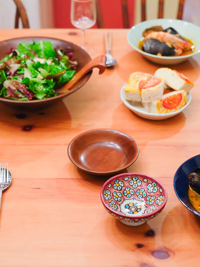 女子会のテーブル