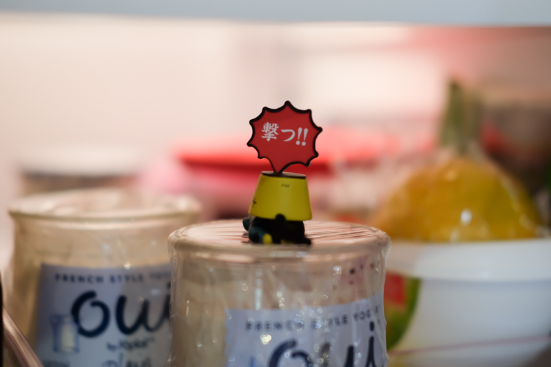 冷蔵庫の中のものを守る、プリン隊