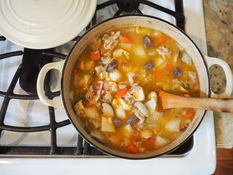 具だくさんの豚汁