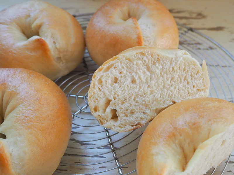 焼きたてを切ってみた♪