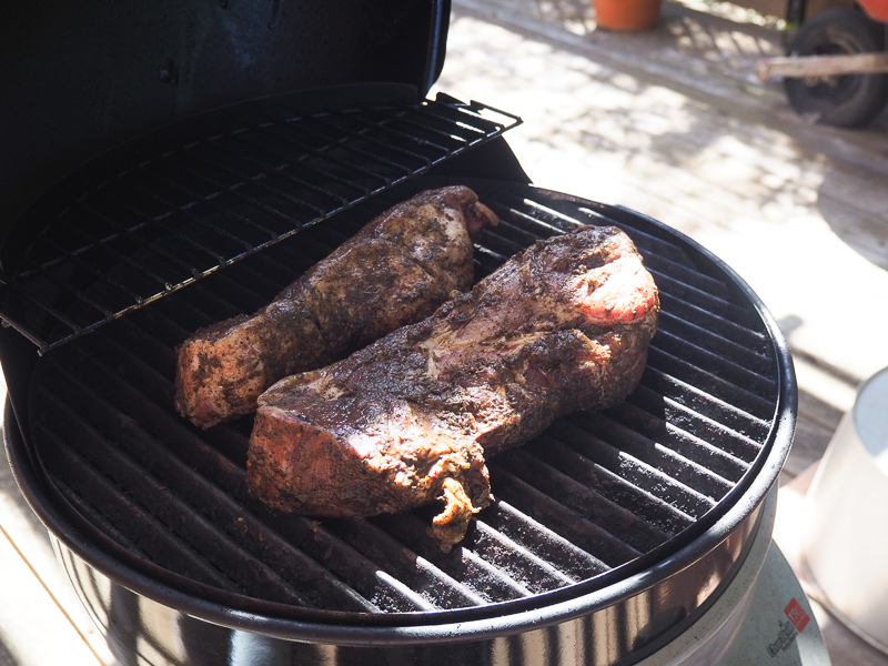 BBQグリルで焼きます