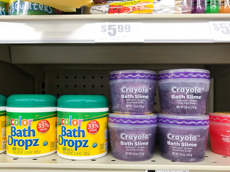 Crayolaのバスドロップ＆バススライム